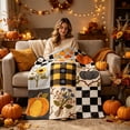 thumbnail image 1 of ShengapQ Cute Fall Blanket, Cozy Flannel Nap Blanket, Lightweight Heat Retaining Throw Blanket for Home Decor, Perfect for Autumn and Thanksgiving, Soft and Portable Blanket, 39×28in, 1 of 6