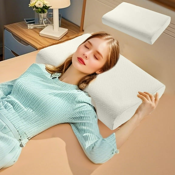ShengapQ Ergonomic Memory Foam Pillow for Neck and Shoulder Pain Relief, Breathable and Cooling Cervical Support Pillow for Side, Back, and Stomach Sleepers, Soft and Adaptive, Easy to Maintain