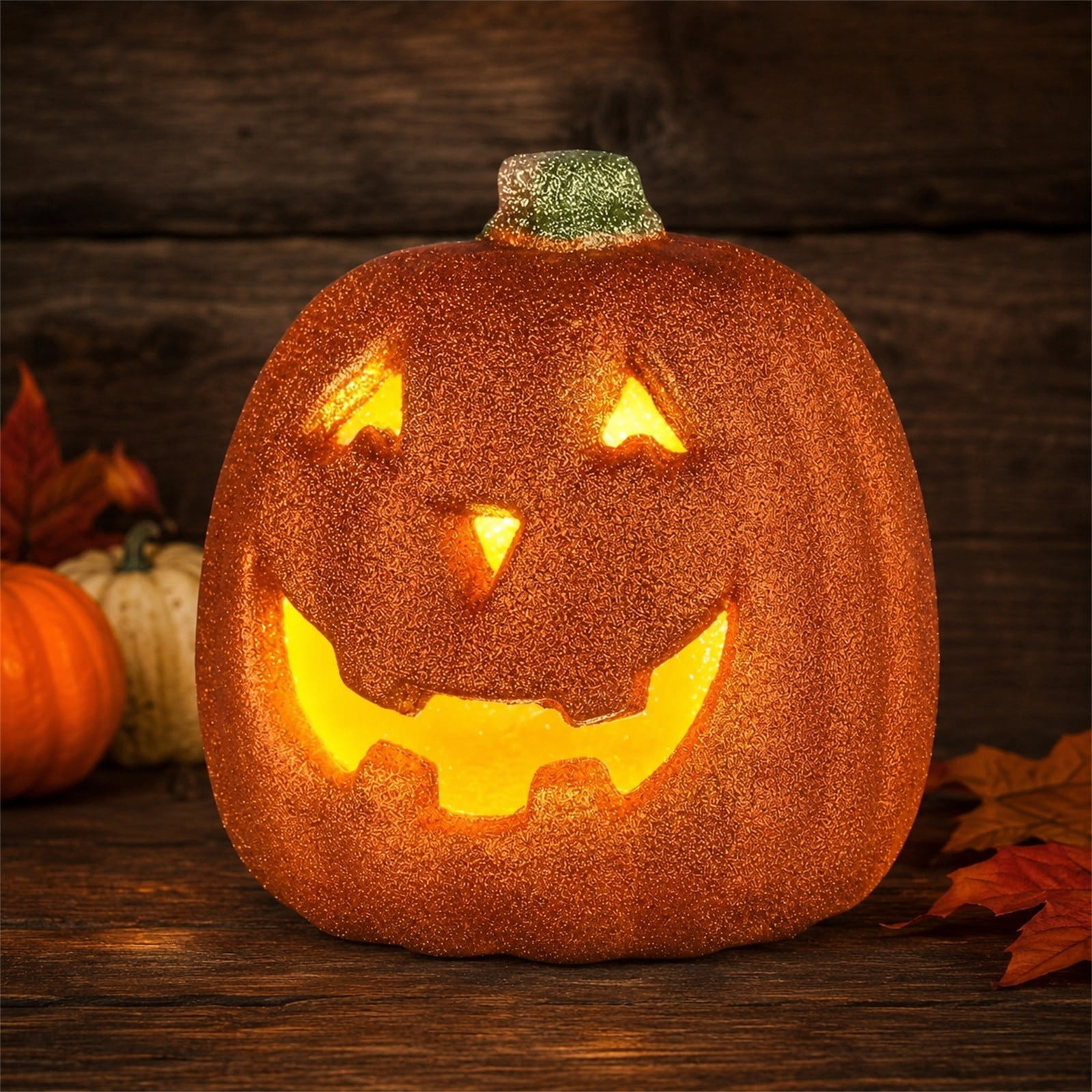 ShengapQ Halloween Pumpkin Light Up Pumpkin Decor, Battery Operated