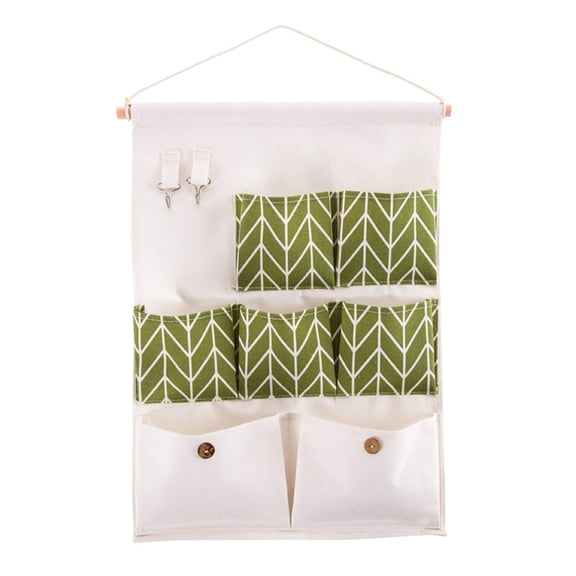 ShengapQ Hanging Storage Bags, Wall-Mounted Organizer, Multi-Layer Pockets, Cotton Storage Solution, Breathable Cloth for Closet, Ideal for Home Organization, Space-Saving Design