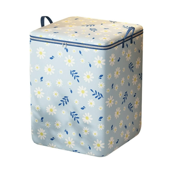 ShengapQ Large Capacity Zipper Organizer Bag, Foldable Storage Bag for Clothes, Quilts, Toys, Heavy-Duty Design, Easy Carry Handles, Non-Woven Fabric, Home Organization, Closet Storage Solution