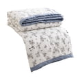 thumbnail image 1 of ShengapQ Multicolor Summer Quilt, Cooling Cotton Air Conditioning Quilt, Breathable Skin-Friendly Reactive Print Quilt, Soft Polyester Filling, Washable Lightweight Summer Bedding for Hot Nights, 1 of 6