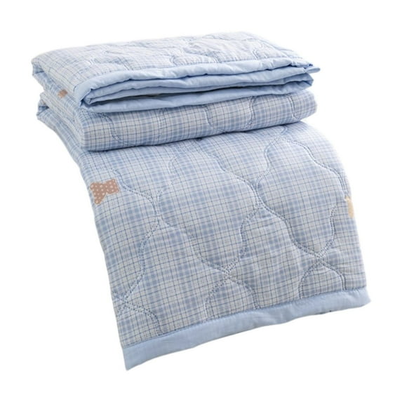 ShengapQ Multicolor Summer Quilt, Cooling Cotton Air Conditioning Quilt, Breathable Skin-Friendly Reactive Print Quilt, Soft Polyester Filling, Washable Lightweight Summer Bedding for Hot Nights