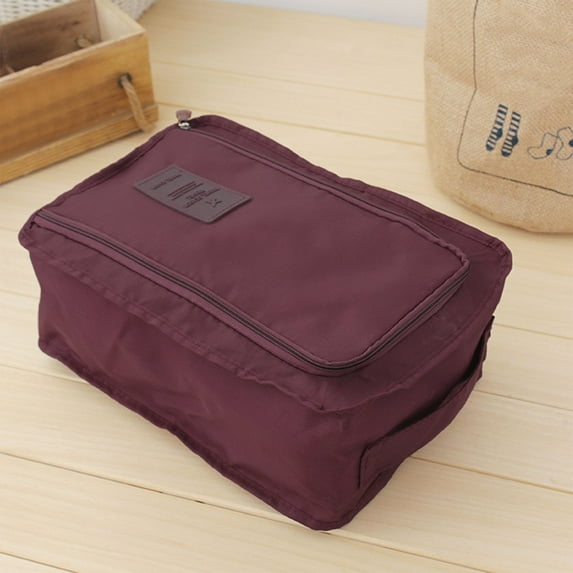 ShengapQ Portable Travel Multifunctional Storage Carrying Box, Foldable Shoe Storage Bag, Shoes Organizer, Lightweight Clothing Organizer, Durable Polyester Material, Space-saving Travel Accessory