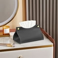 thumbnail image 1 of ShengapQ Stylish Rectangular Tissue Box Organizer, Modern Tissue Dispenser, Leather Tissue Holder for Bathroom, Desk Decor, Easy to Clean, Compact Design, Paper Towel Storage Solution, 1 of 6