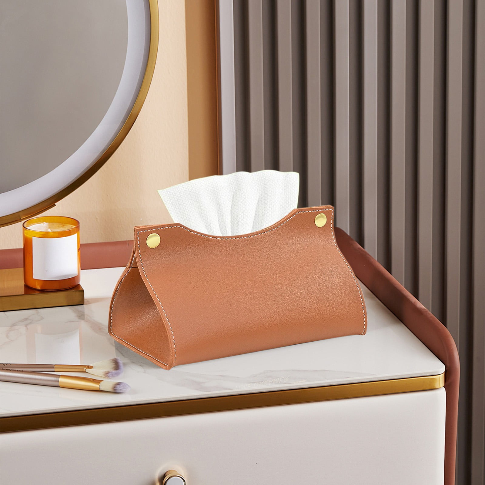 Tissue Box Rack ShengapQ Stylish Rectangular Tissue Box Organizer, Modern Tissue ...