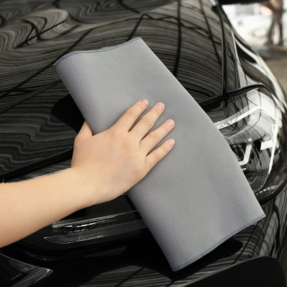 ShengapQ Suede Car Towel, Double-Sided Car Wiping Cloth, Absorbent Microfiber Wash Towel, Scratch-Free Cleaning Cloth, Fast-Drying Car Care Towel, Durable Polyester Fiber