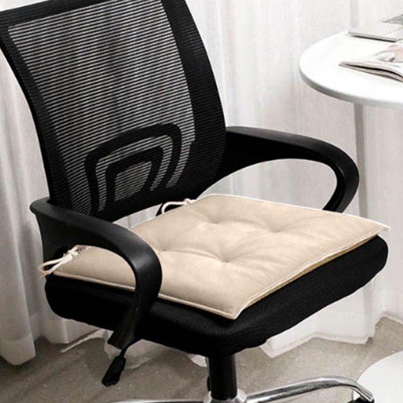 ShengapQ Universal Office Chair Cushion, Thickened Memory Foam Seat Cushion, Comfortable Slip Cushion for Home and Outdoor, 16.93x16.93in, Soft Flock Material, Ideal for Meditation and Relaxation