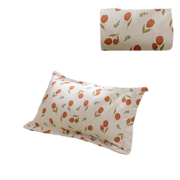 ShengapQ Yarn Pillow Covers, Soft and Breathable Cotton Pillowcase Set, Machine Washable, Elastic and Comfortable, Large 48x74cm Pillow Covers, Cooling and Durable, 2-Piece Set