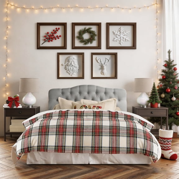 Shengchao Trade Full Size Adjustable Headboard Linen Upholstered with Button Tufting, Dove Gray, for Bedroom