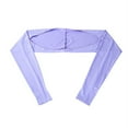 thumbnail image 1 of Shengshi 1Pcs 53cm Breathable Quick Dry Ice Silk Sunscreen Sleeves Fitness Armguards Cycling Arm Warmers Light Purple, 1 of 6