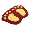 thumbnail image 1 of Shengshi Big Feet Bath Toilet Mat Area Rugs Carpet Doormat Floor Mat Absorbent Mats Bathroom Rugs Bedroom Living Room Kitchen Footpad Rug (Non-Slip 19''x26'',Gray), 1 of 8