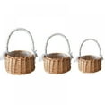thumbnail image 1 of Shengshi Hand Knitting Woven Flower Basket Storage Basket Weaving Flower Storage Basket Rattan Weaving Easy To Carry And Store Light L, 1 of 7