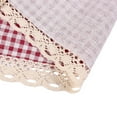 thumbnail image 1 of Shengshi Microwave Oven Cover Dust Oil Proof Cloth with Storage Pockets Cotton Linen Kitchen Toaster Appliance Protector Red #B, 1 of 7