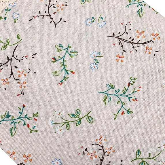 Shengshi Microwave Oven Cover Dust Oil Proof Cloth with Storage Pockets Cotton Linen Kitchen Toaster Appliance Protector White #D
