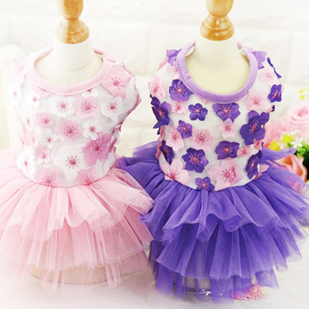 SMALL DOG - Bo-Peep Doggy Dress Pink Stripe main image 1