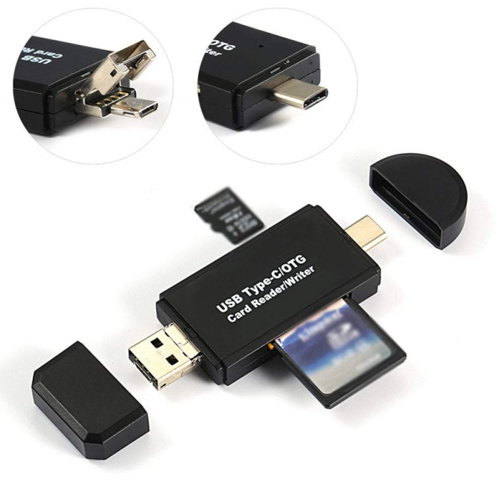 Shengshi USB Micro SD Card Reader, All In 1 Micro USB Type C Memory ...