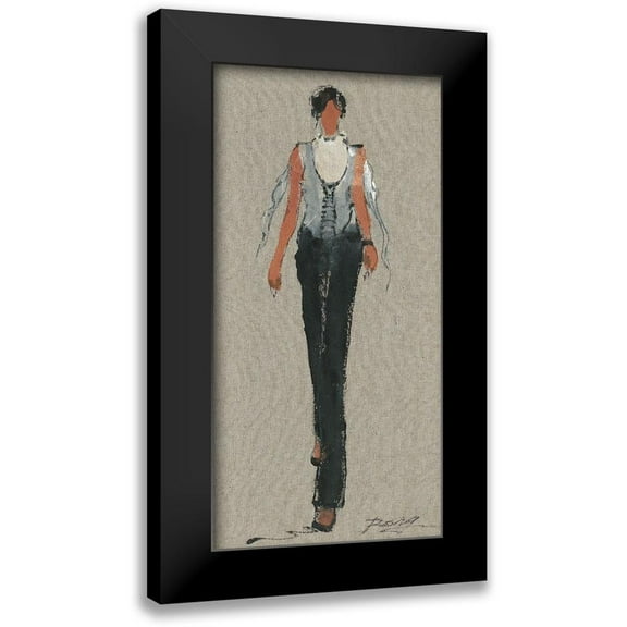 Shenli 9x14 Black Modern Framed Museum Art Print Titled - CHANTAL