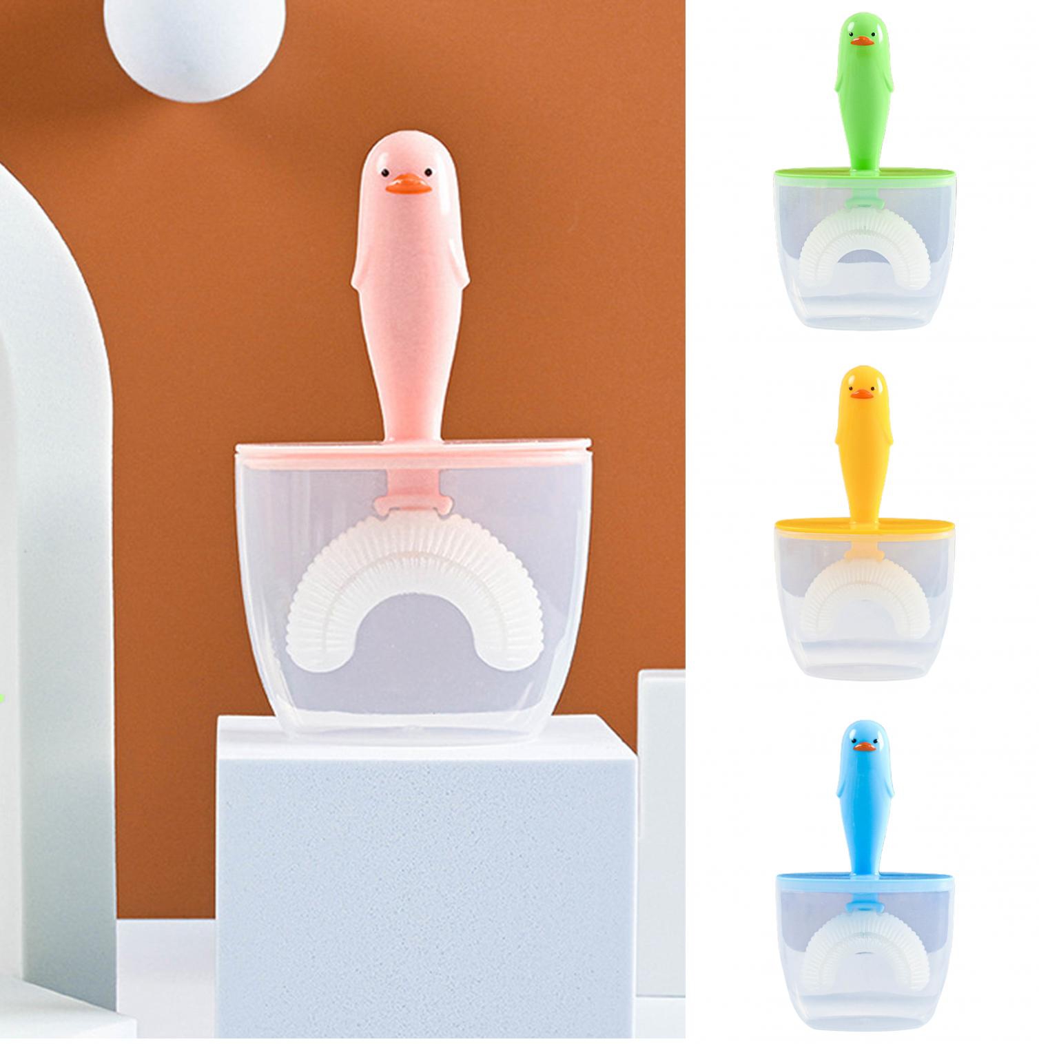 Shenmeida 1 Set U Shaped Toothbrush Kids Toothbrushes, Soft Food Grade ...
