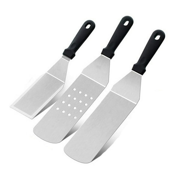 Shenmeida 1PC Metal Spatula - Griddle Long Spatula - Teppanyaki spatulas - Griddle Scraper and Pancake Flipper or Hamburger Turner - Stainless Steel Utensil great for BBQ Grill Flat Top