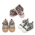 thumbnail image 1 of Shenmeida 1Pair Baby Girls Boys Leopard Print Soft Sneakers Soft Sole High-Top Ankle Infant for Daily Wear, 1 of 7