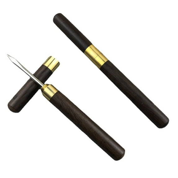 Shenmeida 1Pc/2Pcs Stainless Steel Ice Pick with Safety Cover, Pick Tool for Breaking Ice, Non-slip Wooden Handle for Easy to Grip