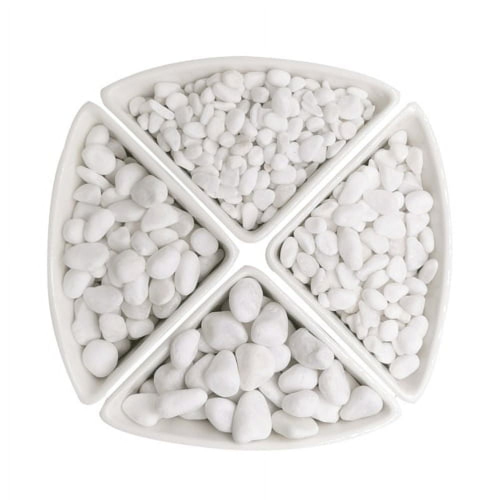Shenmeida 2.2LB White Color Decorative Rocks - 0.12-2.36 Multi-color ...