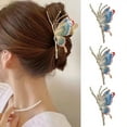 thumbnail image 1 of Shenmeida 3PCS Strong Hold Hair Claw Clips for Women Hair Accessories for Thin Hair Nonslip Big Vivid Butterflies Shape Strong Claw Hair Claws Gift, 1 of 6