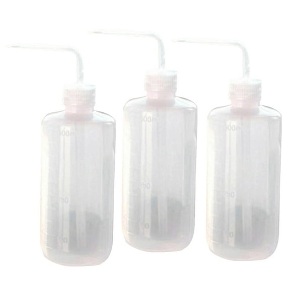 Shenmeida 3Pcs 250/500ml Squeeze Bottle Plant Watering Can Eye Wash Bottle Squeeze Irrigation Bottle Plastic Small Watering Can for Indoor Plants Tattoo