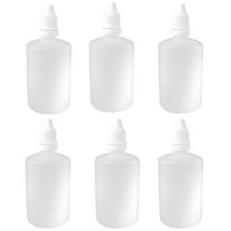 Shenmeida 6Pcs Plastic Dropper Bottle Drop Bottles Empty Squeezable Eye Liquid Essential Oil Squeeze Bottle Small Dropper Refillable Containers with Caps 50ml