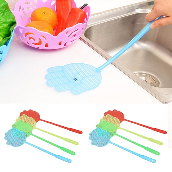 Shenmeida 8Pcs Strong Flexible Long Fly Swatter Pack, 16 Handle Fly Swatter/Fly Swatters for Indoor/Outdoor/Classroom/Office