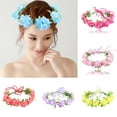 thumbnail image 1 of Shenmeida Bridal Wreath Flower Headband Floral Garland Headpiece Boho Wedding Festival Party Decor for Girl, 1 of 4