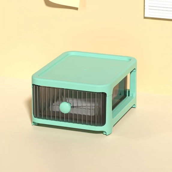 Shenmeida Cosmetics Makeup and Jewelry Storage Case Display- Single/Dual/Triple/Four Layer Drawers Space- Saving, Stylish PlasticBathroom Case，Multicolor