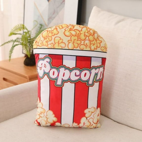 Shenmeida Cute Popcorn Plush Toy Stuffed Soft Vivid Plush Pillow Birthday Gift Home Decor for Kids