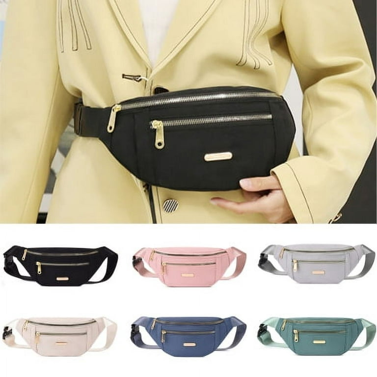 Stylish Leather Fanny Pack For Women, Adjustable Belt Purse