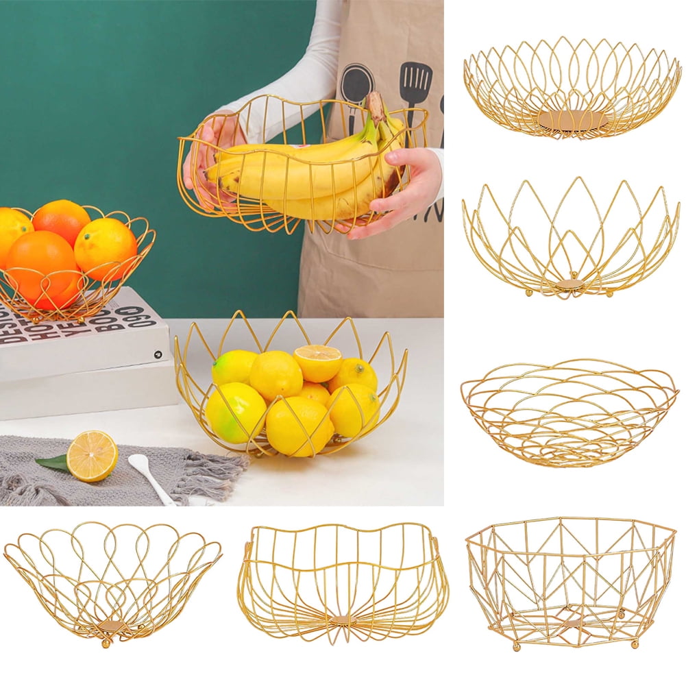 BIOGRAT® 2 PCS Metal Bread Serving Baskets For Table