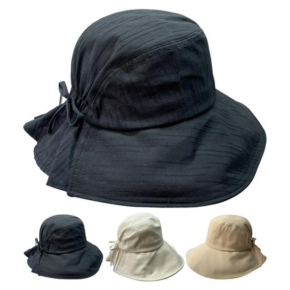 Shenmeida Outdoor Bucket Hat Wide Brim UV Sun Hat Light Weight Drawstring Adjustable Fisherman Hat for Women
