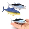 thumbnail image 1 of Shenmeida PVC Sea Animal Figures Ocean Animals Figurines Bath Toy Bluefin Tuna Figures Baby Shower Cake Toppers Birthday Gift for Kids, 1 of 7