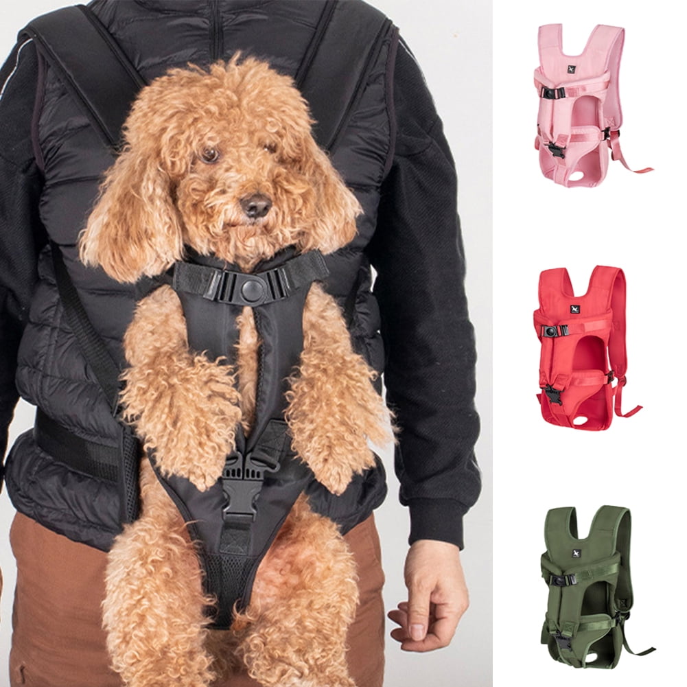 Shenmeida Pet Carrier Backpack, Adjustable Pet Front Cat Dog Carrier Backpack Travel Bag, Legs Out, Easy-Fit for Traveling Hiking Camping for Small Medium Dogs Cats Puppies