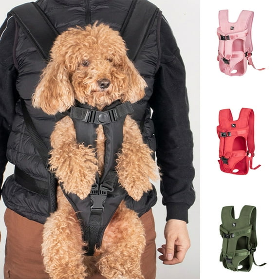 Shenmeida Pet Carrier Backpack, Adjustable Pet Front Cat Dog Carrier Backpack Travel Bag, Legs Out, Easy-Fit for Traveling Hiking Camping for Small Medium Dogs Cats Puppies