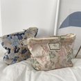 thumbnail image 1 of Shenmeida Space-saving Canvas Cosmetic Bag Travel Makeup Organizer Toiletry Bag for Women and Girls, 1 of 8