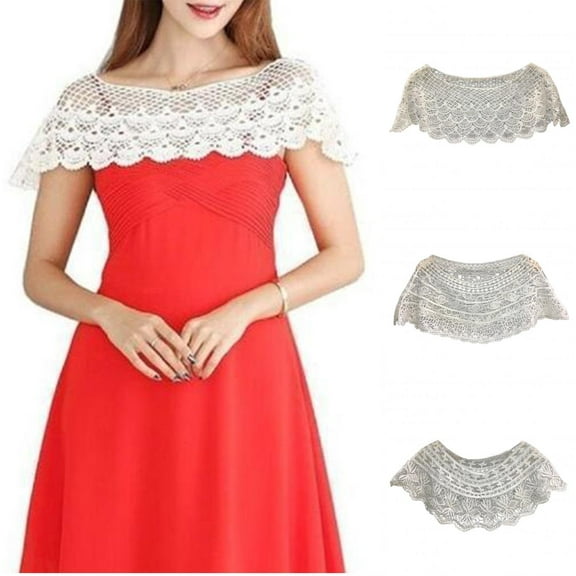 Shenmeida Summer Women lightweight Shell Pattern Tassels Decor Pullover Shawl Scarf Crochet Cotton Scarf for Women