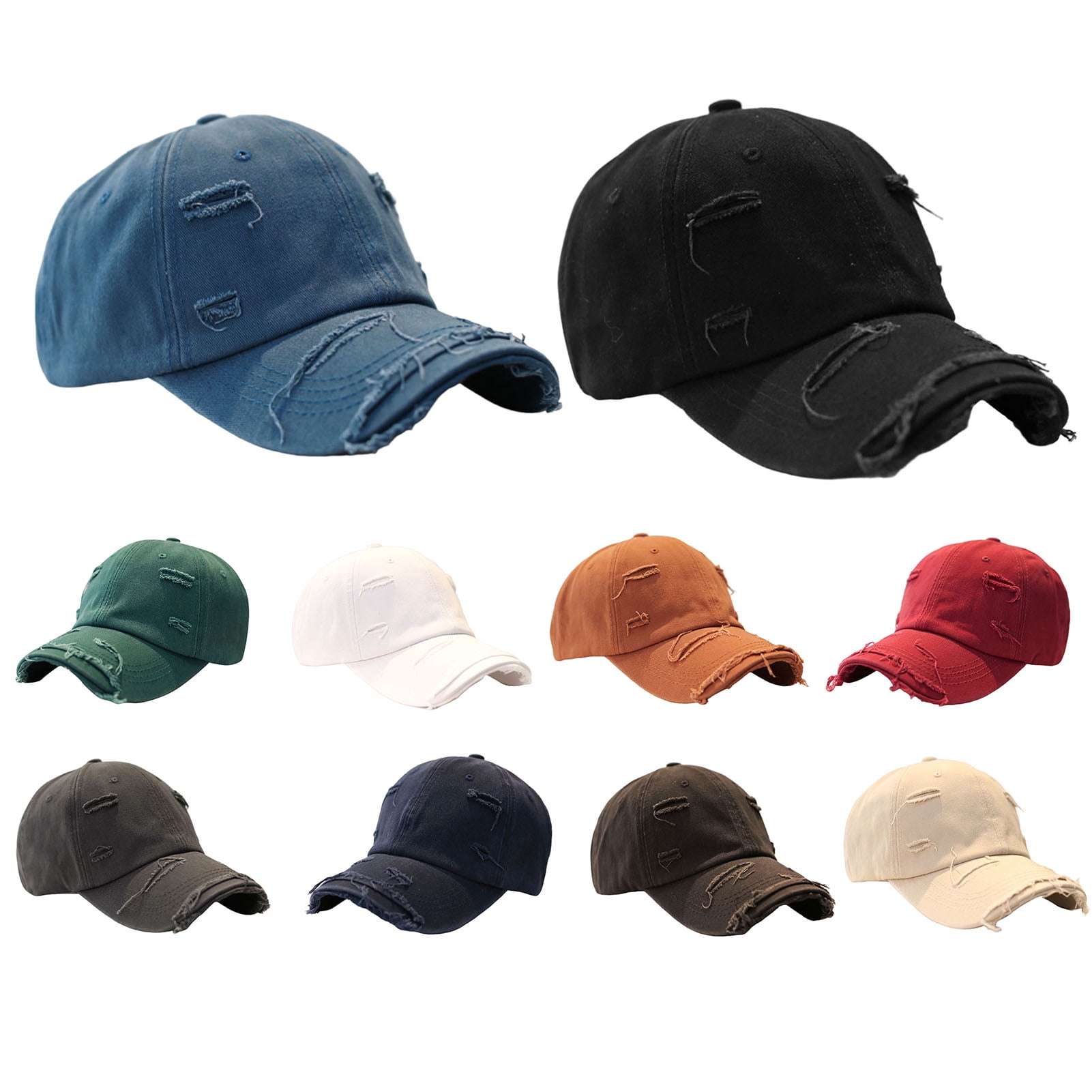 5-Pack Unisex Cotton Vintage Baseball Caps – Washed, Low Profile, Adjustable Dad Hats