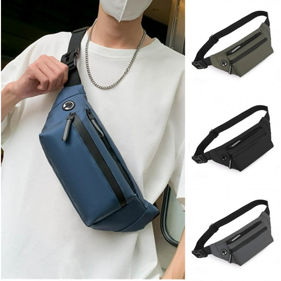 Shenmeida Waist Bag Fanny Pack For Men Belt Bag Pouch Hip Bum Bag Chest Sling Bag With Adjustable Strap, Lightweight Fanny Pack For Sport Gym Workout Travel Work Commuting