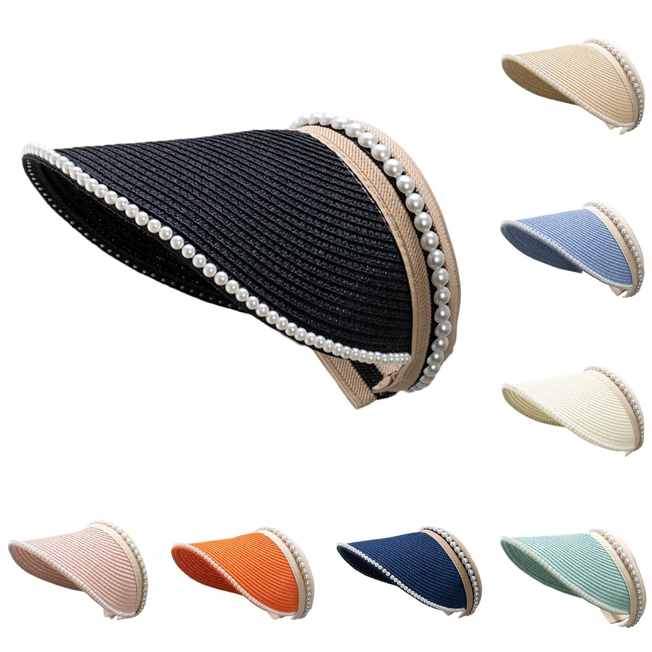 Shenmeida Women Clip On Visor Packable Short Brim Summer Beach Sun Hat