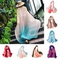 thumbnail image 1 of Shenmeida Women Long Light Wedding Scarf Silky Gradient Color Party Shawl Spring Summer Beach Wrap for Women, 1 of 6