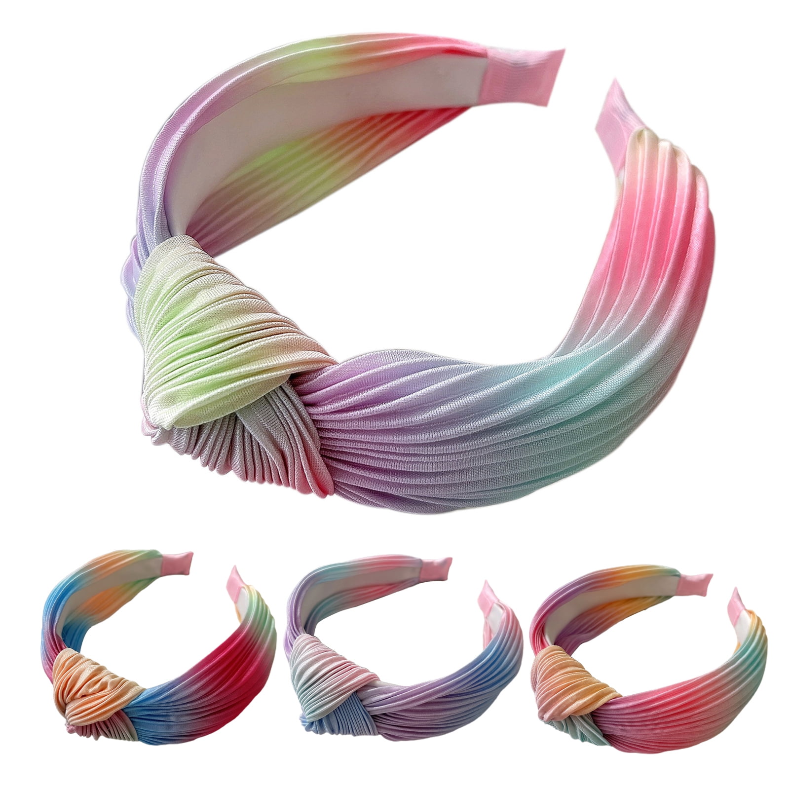 Shenmeida Women Multicolor Colorful Knotted Women Headband 
