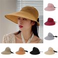 thumbnail image 1 of Shenmeida Women Sun Hat Foldable Sun Cap Summer Wide Brim Empty Top Beach Hollow Out Hat Headwear, 1 of 5