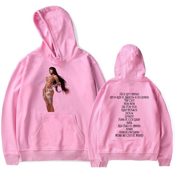 Shenseea Tour Never Gets Late Here Tracklist Merch Pullover Pocket Drawstring Hoodie Streetwear