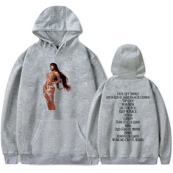 Shenseea Tour Never Gets Late Here Tracklist Merch Pullover Pocket Drawstring Hoodie Streetwear